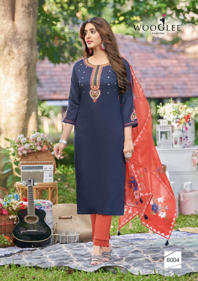 Kamakshi By Wooglee Kurti With Bottom Dupatta Wholesale Clothing Distributors In India